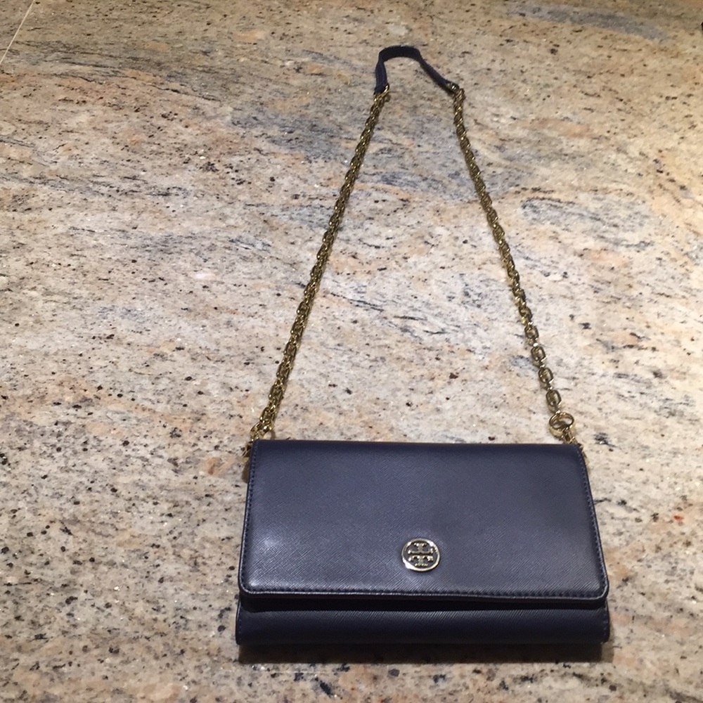 Tory Burch navy blue cross-body
